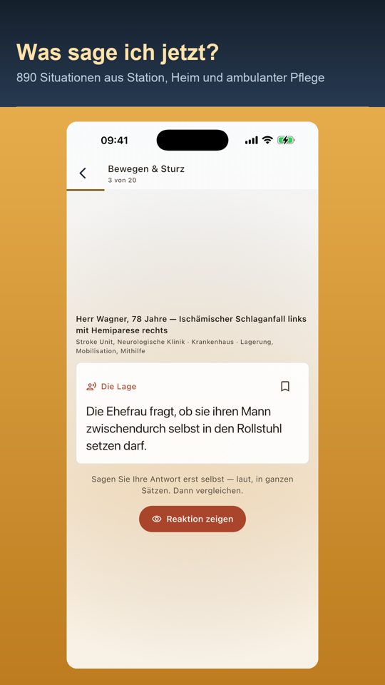 App: eine Karte zeigt die Lage